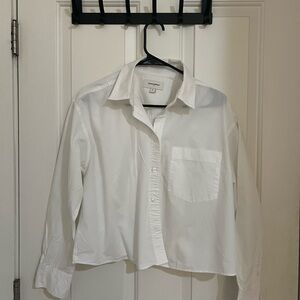 Banana Republic Ivory Collared Shirt